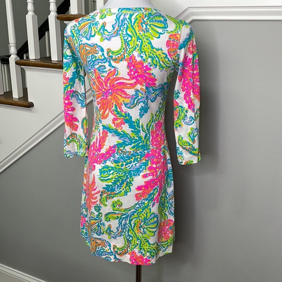Lilly Pulitzer Pima Cotton Palmetto Dress in Resort White Casa Marina - Picture 4 of 6